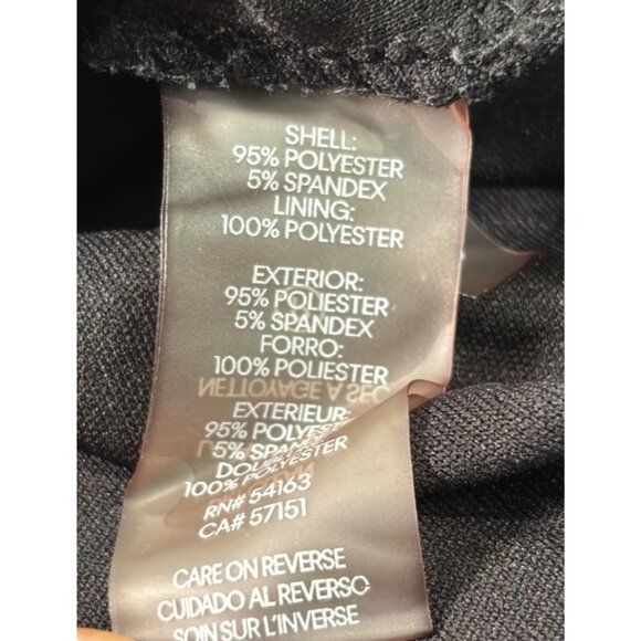 Calvin Klein Black Striped Short Sleeve Top L - Picture 5 of 9